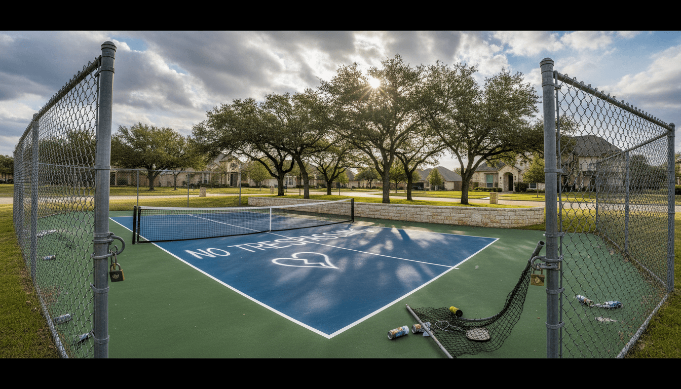Important Reminder – Pickleball Court Vandalism and Private Use